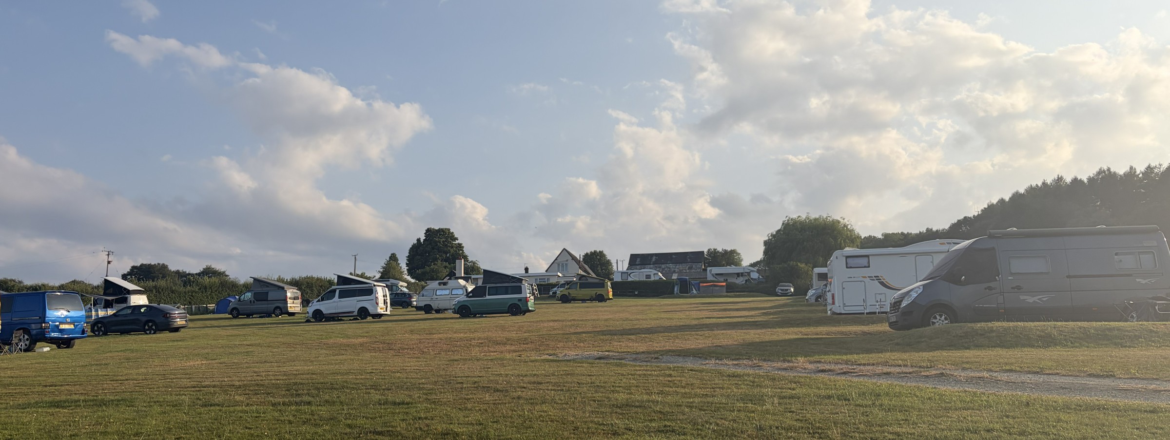 Bottom field at Whitcliffe Camp Site